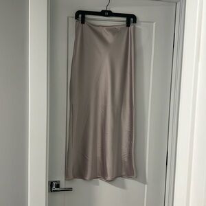 Top Shop Silk MIDI Skirt